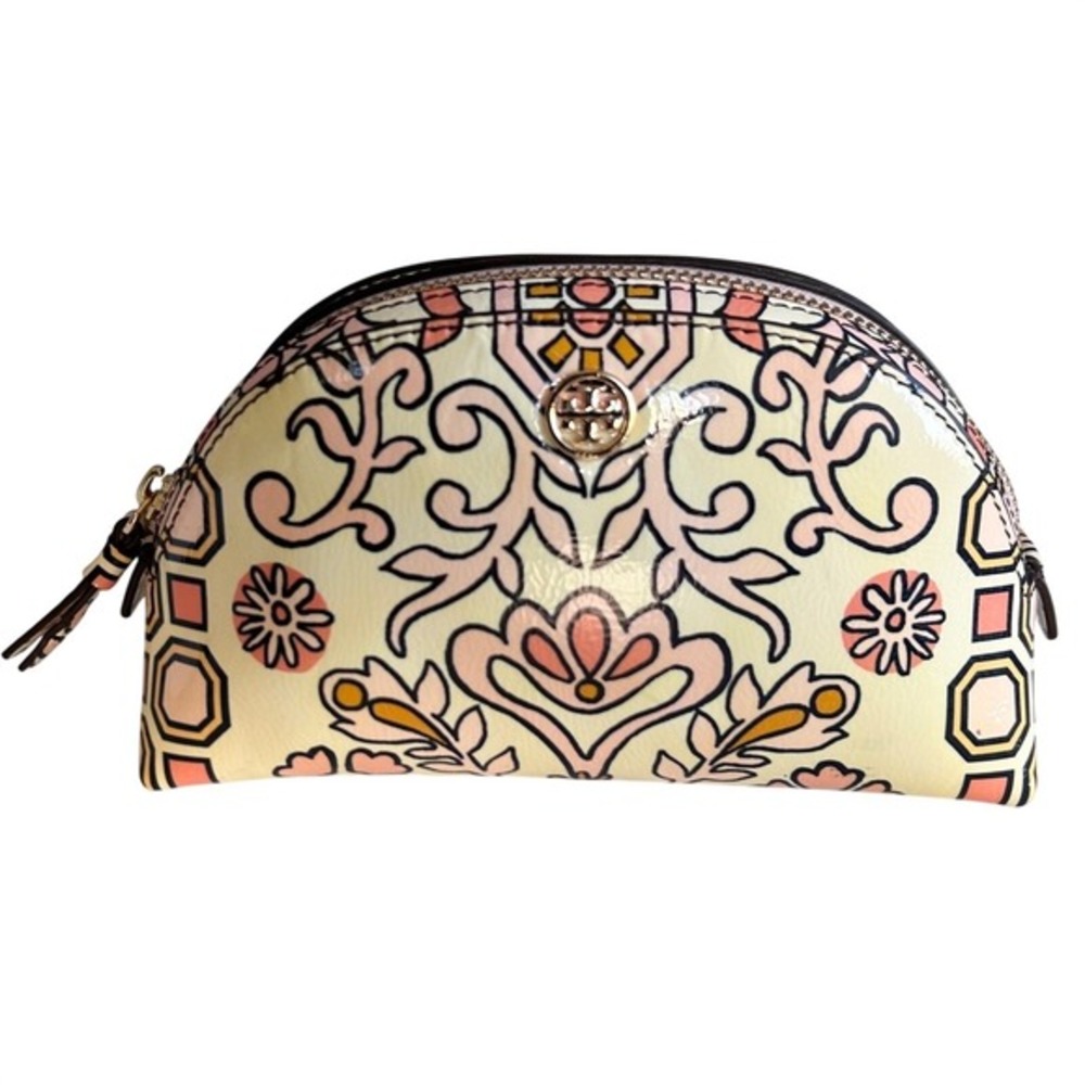 Tory Burch Cosmetic Bag OS David Hicks Collab Garden Party NWT LTD Edition - Picture 3 of 10